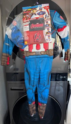 Captain America Kids Halloween Costume Boy Size M (8)