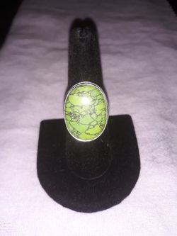 Beautiful Large Green Turquoise ring