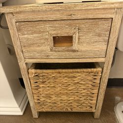 Rattan End Table 