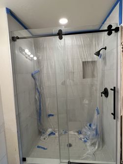 Custom Shower Door Glass  Puertas De Vidrio Para Banos 