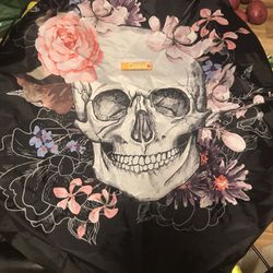 Brand New Tire Cover With Skulls And Flowers 