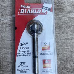 Freud Diablo 3/4” Forstner Bit W/3/8” Shank (FB-005)