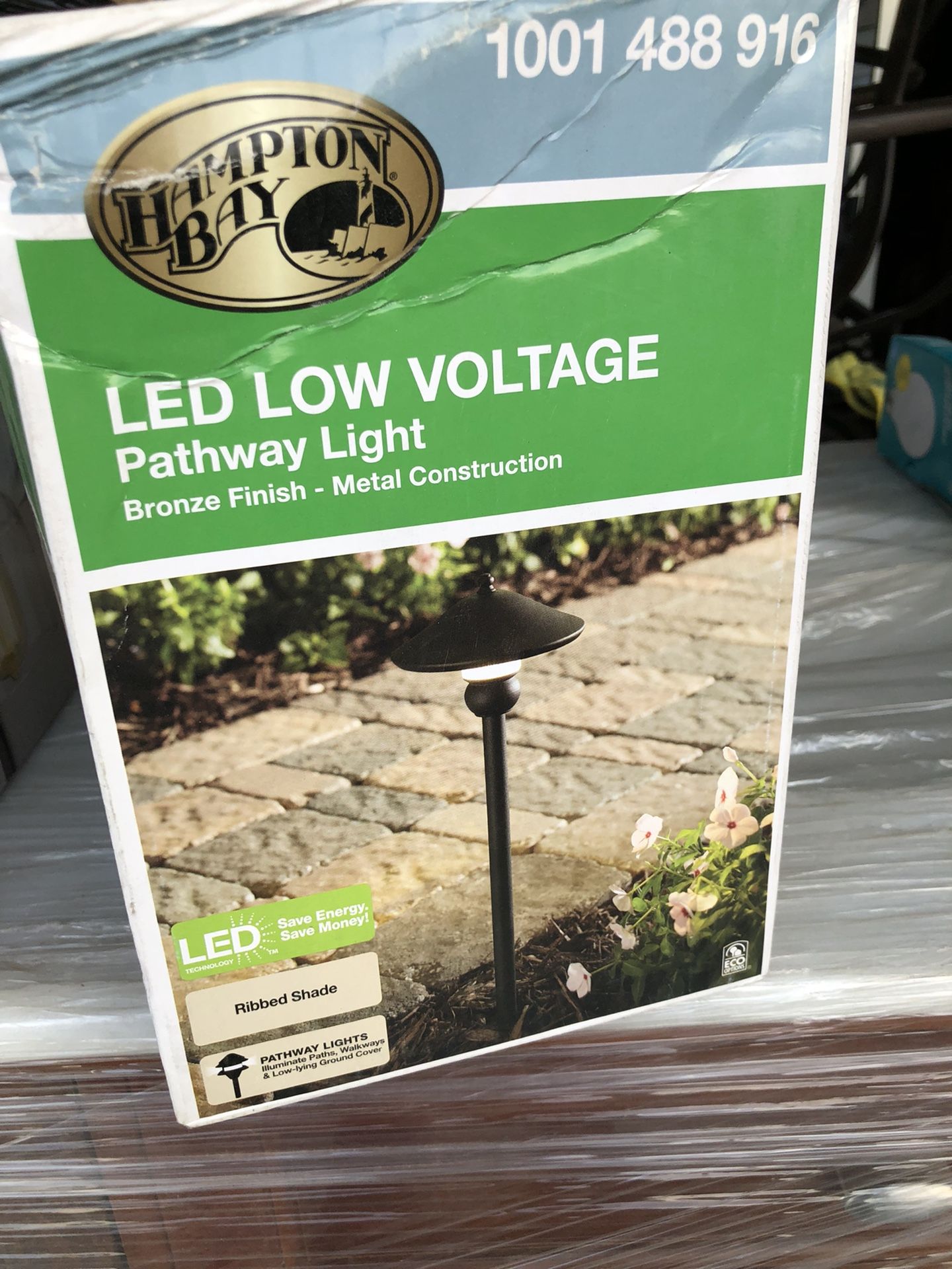 1- item only last one only $25 Hampton Bay Low-Voltage 10-Watt Equivalent Bronze Outdoor Integrated LED Landscape Path Light