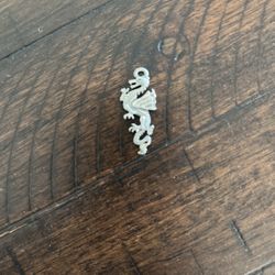 Dragon Charm For Necklace. 1” Tall.