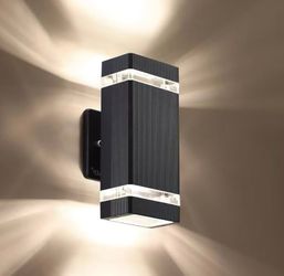 2 Packs LED Wall Light，Body in Aluminum Waterproof Outdoor Wall Lamps，3000k 5W with Certificate ETL
