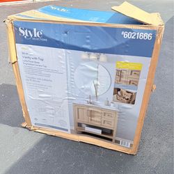 Style Selections Holly 36-in Latte Brown Undermount Single Sink Bathroom Vanity (No top)