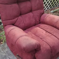 Red Recliner Works Great