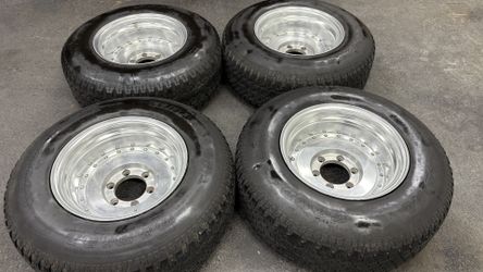 15x10 ENKEI DEEP DISH RIMS AND TIRES 6x5.5