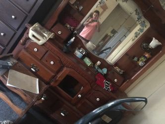 Dresser and night stand with bench