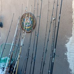 Lots Of Fidhing Poles 