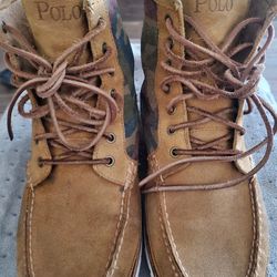 Men's Polo Camo Moc Toe Boots