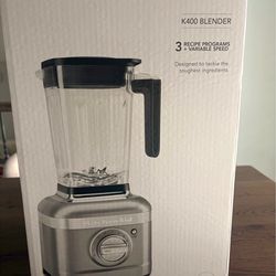 (BRAND NEW) KitchenAid blender K400 silver