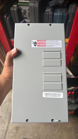 Electrical Panel Cover with Breaker Slots