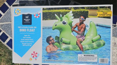 Floatation dinosaur floaty full size.