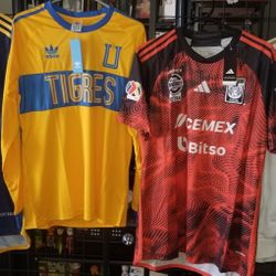 Adidas Mens 2024/25 Tigres Jerseys Futbol Size Médium Large XL 2xl No Trade 