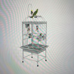 Small Play Top Bird Cage With Toy Hook Brand New In Box