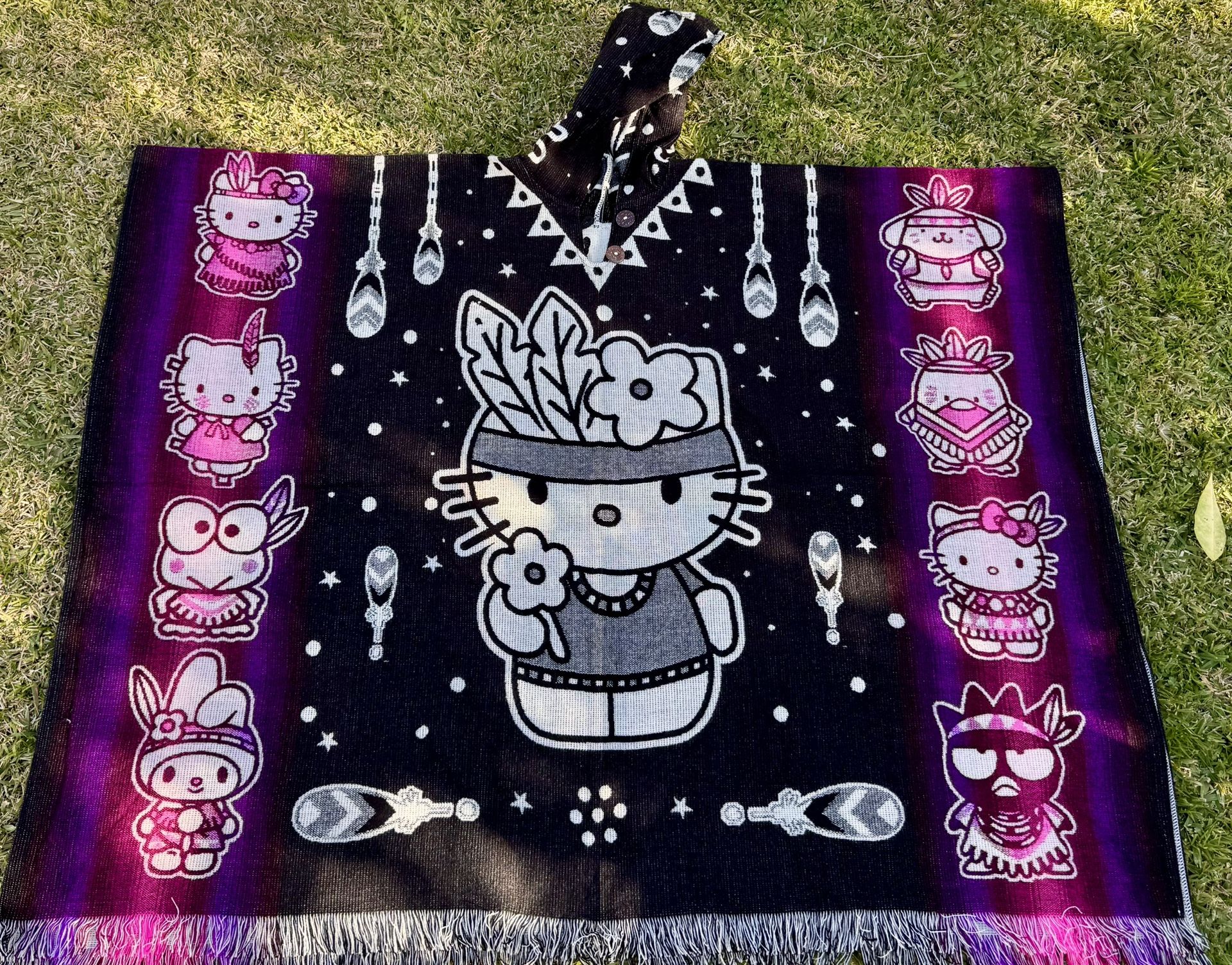 Adult Size Hello Kitty Poncho, One Size