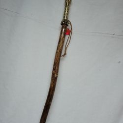 HANDMADE WOOD WALKING STICK  43.5in.