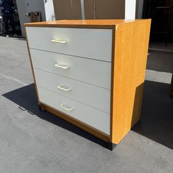 Japanese Vintage Mid Century Modern 4 Drawer Dresser Good Condition