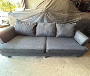 blue sofa