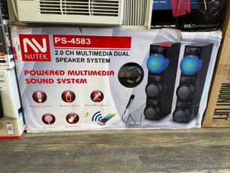 NUTEK PS-4583 2.0 CHANNEL MULTIMEDIA DUAL SPEAKER SYSTEM