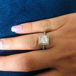 Sterling Silver Engagement Ring