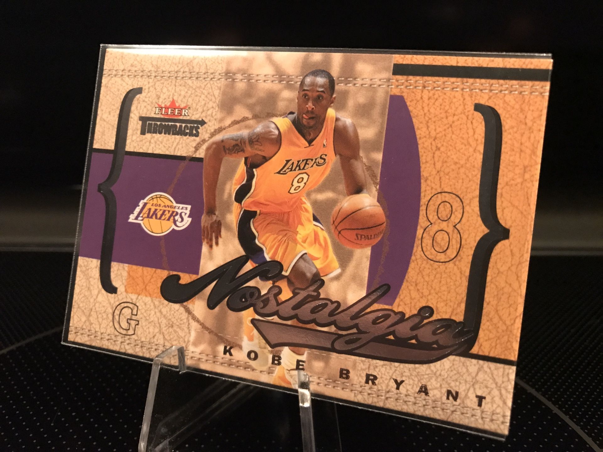 2004 Fleer Throwbacks Kobe Bryant Basketball Card - RARE Numbered Stamped 0672/1996 - Send for PSA Beckett graded 9 or 10 - $39 OBO