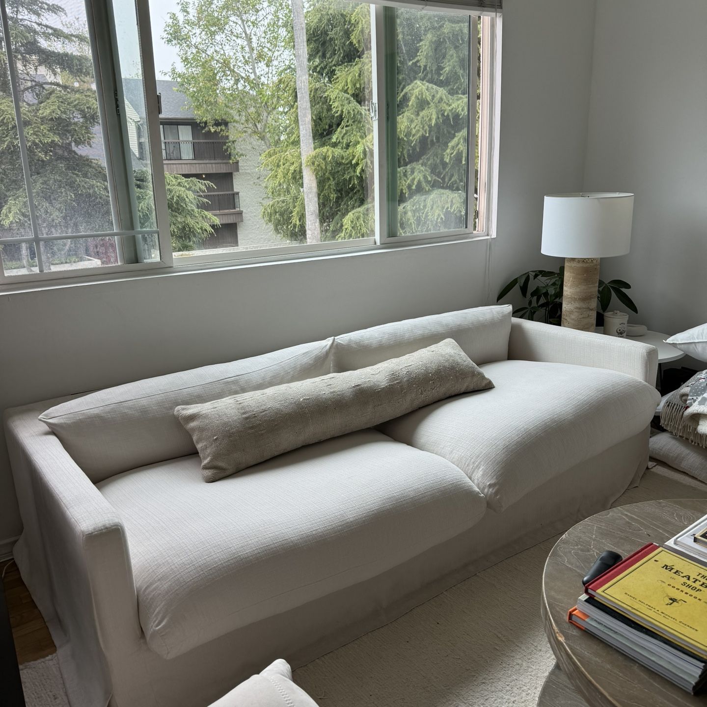 White Couch For Sale (Matching sofa Chair Included)
