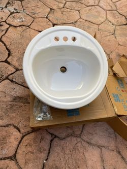 Lavabo De Metal Duro 19”