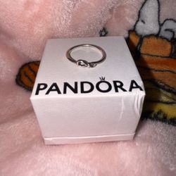 Pandora Silver Infinity Knot Ring 7.5