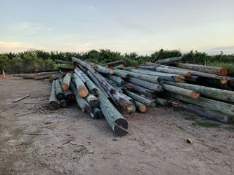 wood poles
