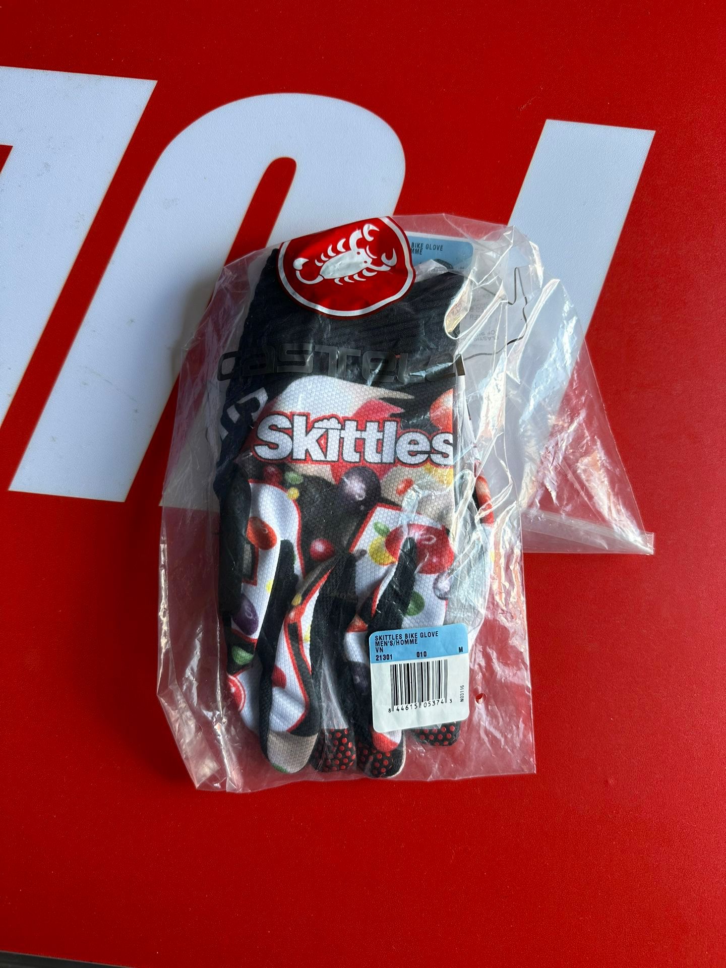 Supreme Skittles Castelli Cycling Gloves (M) for Sale in Hilltop Mall