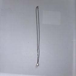 Circular Silver Pendant Necklace