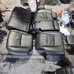 2018 4runner Rear Black Leather Seats