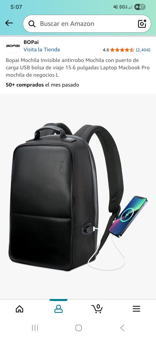 Black Backpack 15.6"