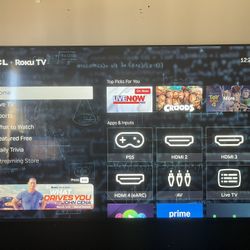 TCL ROKU TV  “65 INCH”