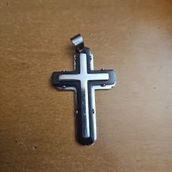 Steel  Cross Necklace Pendant 