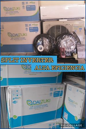 Photo Air conditioner AC Split Minisplit inverter Mini split Brackets instalación installed técnico de aire acondicionado 🌀12000 -18000 btu 110-220 volt