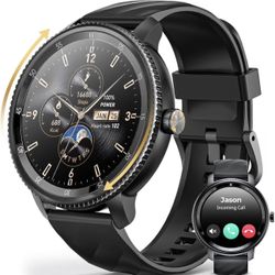 DV09 Rotatable Dial Smart Watch for Men,1.46" HD SmartWatch (Answer/Make Call),123+Sport Modes Sleep/Heart Rate/SpO2/Stress Monitoring IP67 Waterproof