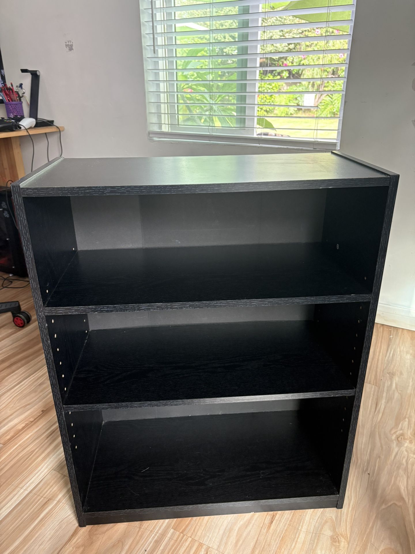 3 Shelf Bookcase-Black