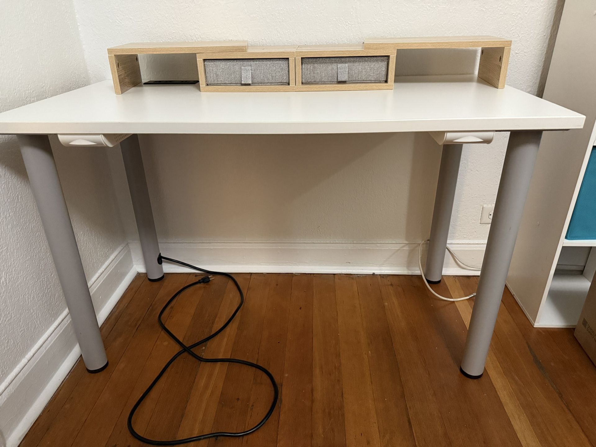 Desk With Integrated Power