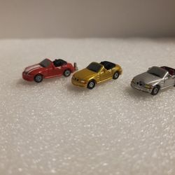 Vintage 90's Mini Mattel Hot Wheels BMW Lot of 3 Cars Great Condition 