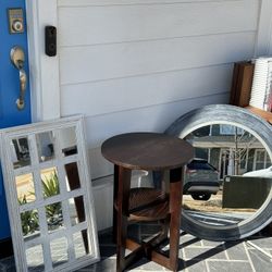 2 Mirrors & Side Table