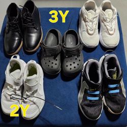 Used Kids Shoes 4 Pairs 3Y and 1 Pair 2Y