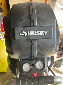 Husky 1.7 HP, 200 PSI, 30 Gal., 5.1 SCFM 90 PSI, Single-Stage, Oil Free Portable Vertical Electric Air Compressor