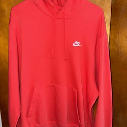 Men’s size large red Nike hoodie