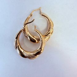 14K Gold Hoop Earrings