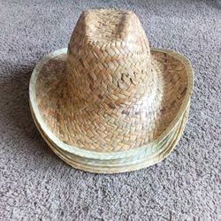 10 straw hats.  $5 each