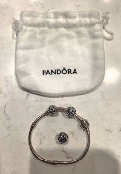 Pandora Bracelet & 3 Charms Included