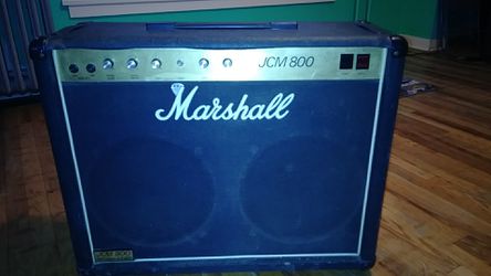 Marshall JCM 800 amplifier it works well it is great for playing gigs